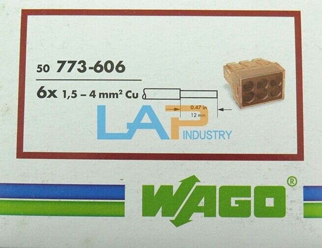 50pcs WAGO Terminal Connector 773-606 for Reliable Connections - WAGO