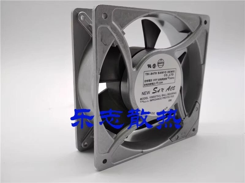 Sanyo SanAce 109S075UL 12038 100V 0.24A/0.21A 18W Cooling Fan