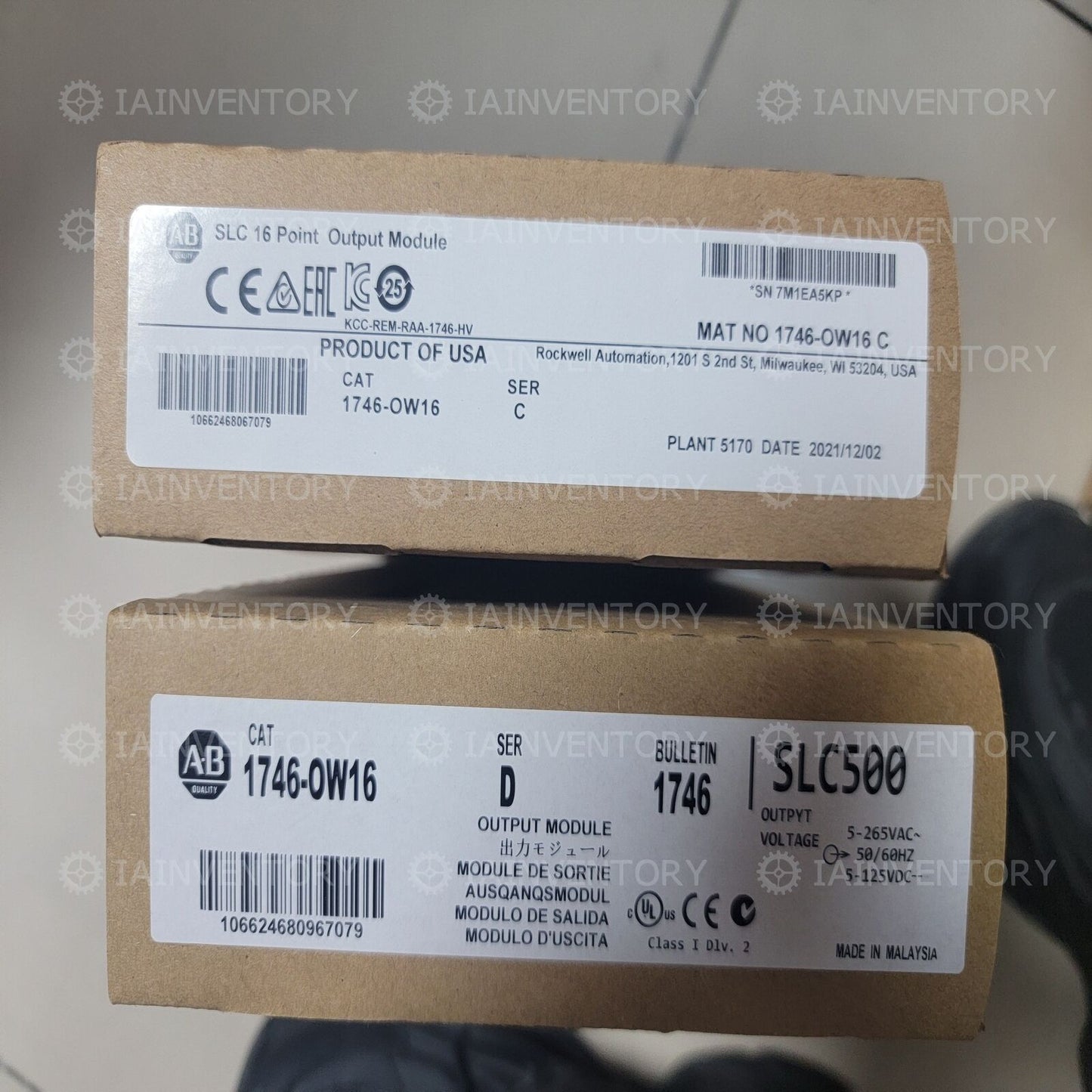 Allen Bradley AB 1746-OW16 SLC 500 PLC Output Module - ALLEN BRADLEY