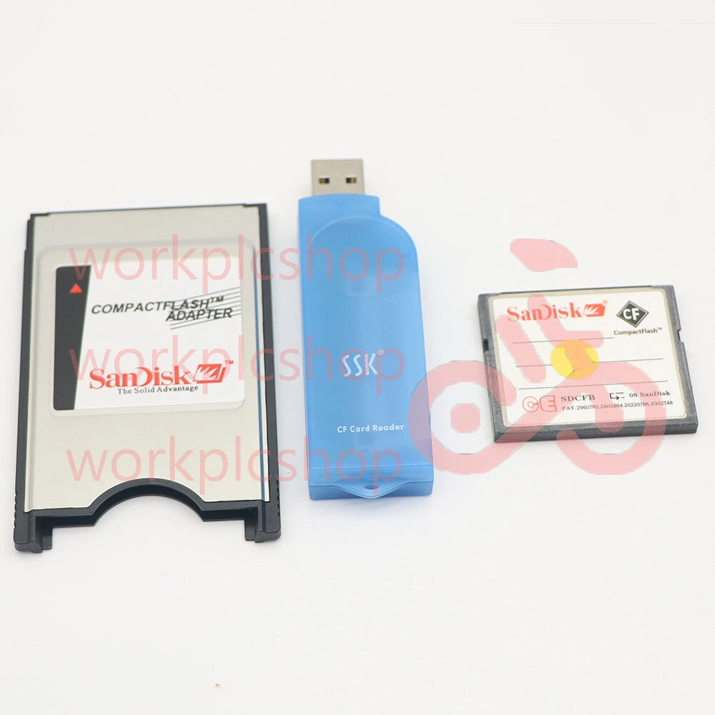 1PCS Reader FANUC 512M CF Compact Flash Card+CF-PCMCIA Adapter+SSK #US