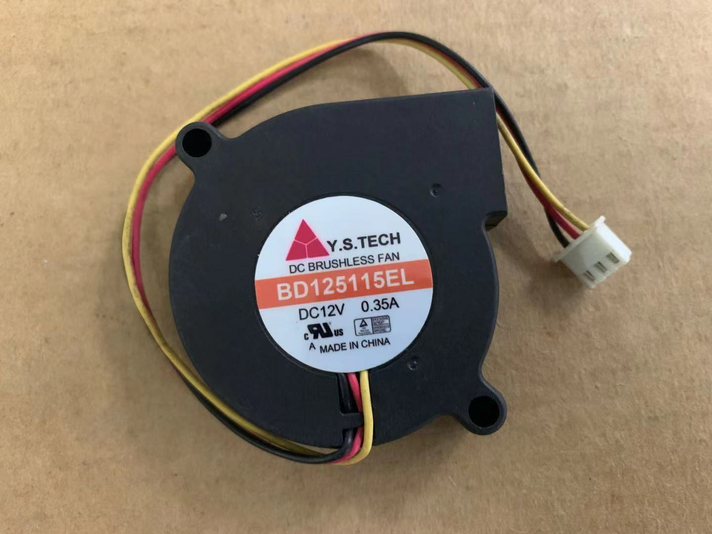 new Y.S.TECH 5015 BD125115EL 12V 0.35A 3-wire large air volume blower cooling fan