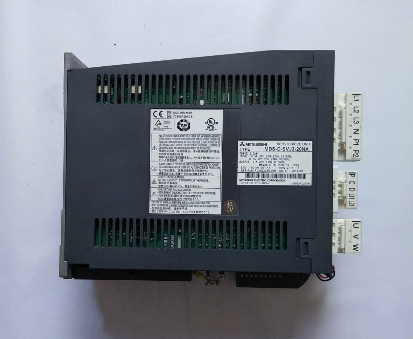 Used Mitsubishi Servo Drive MDS-D-SVJ3-20NA MDSDSVJ320NA Fully Tested - MITSUBISHI