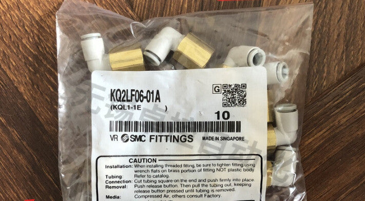 1Bag/10pcs SMC KQ2LF06-01A KQ2LF0601A Fittings Free Shipping #SM