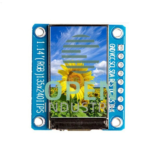 1.14 inch 135*240 3.3V SPI HD ST7789 IPS Full Color TFT Display Screen