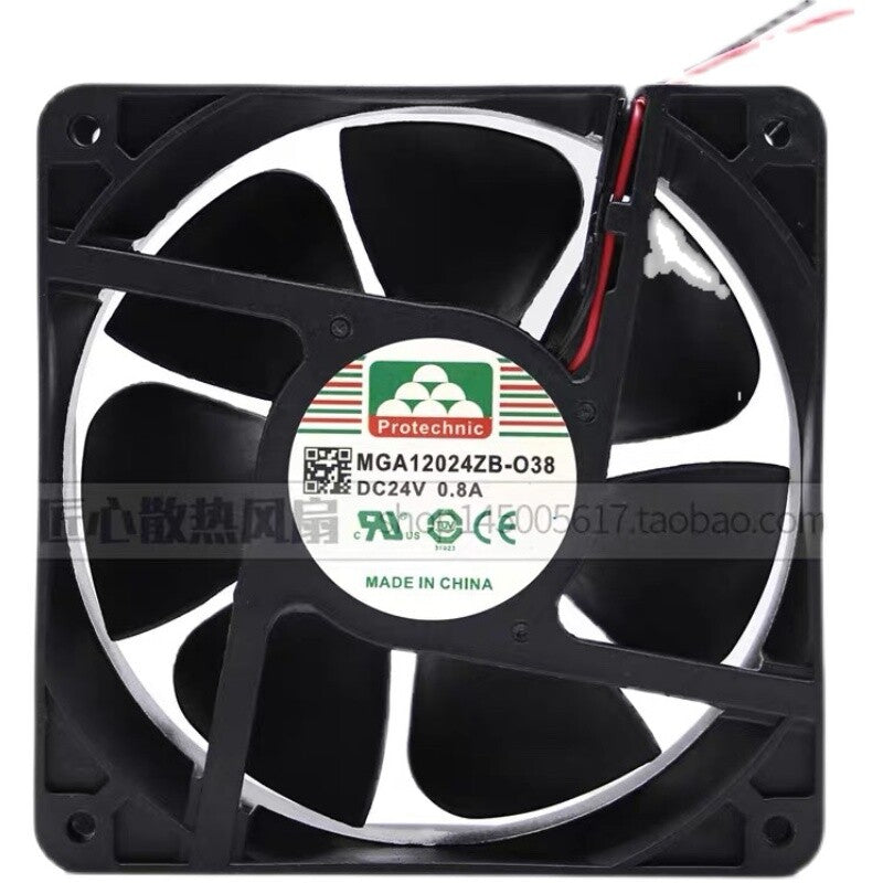 Protechnic MGA12024ZB-O38 24V 0.42A 0.8A 120*120*38MM Ball Bearing Fan