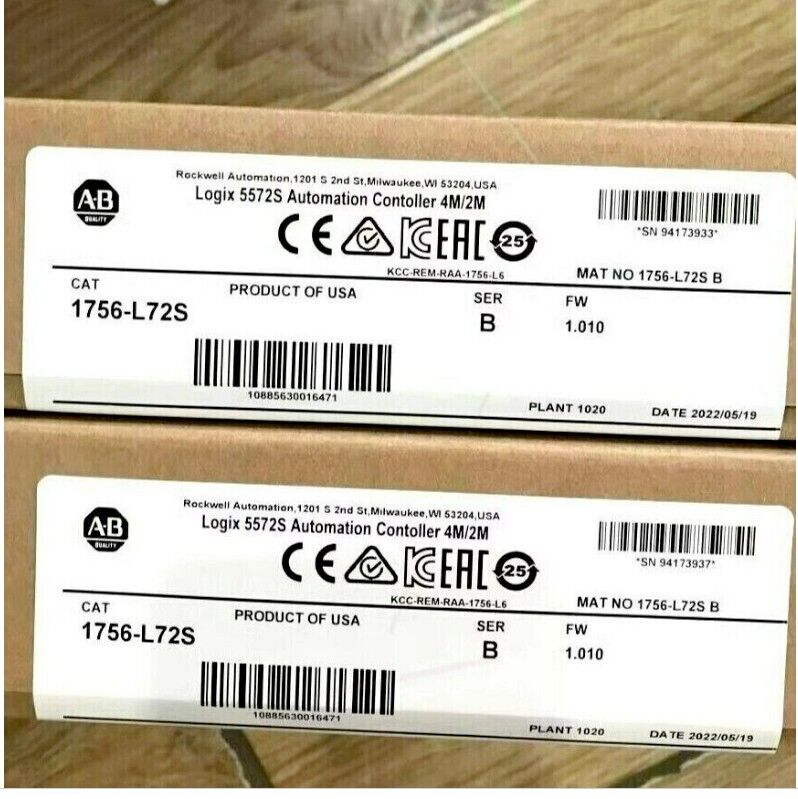 GuardLogix 5572S Controller AB 1756-L72S SER B - GUARDLOGIX