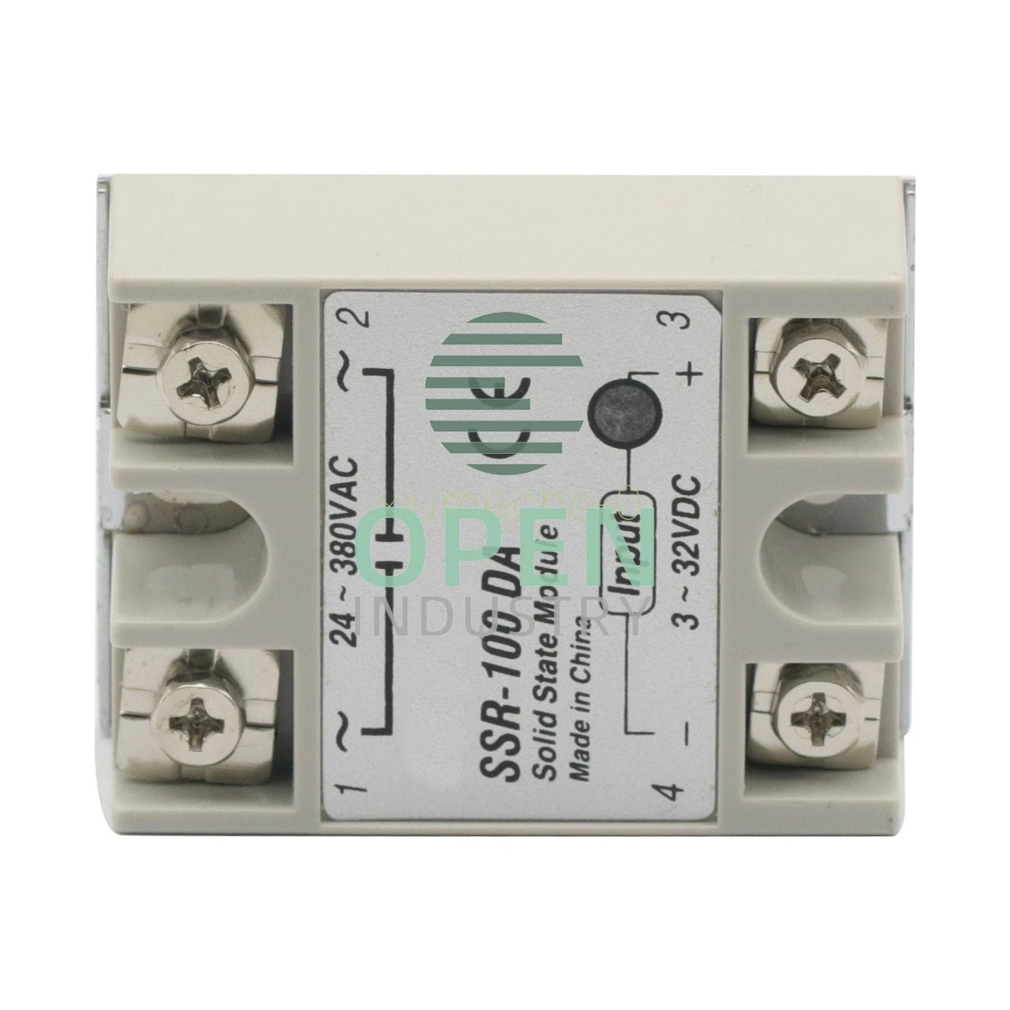 24V-380V 100A 250V SSR-100 DA Solid State Relay Module 3-32V DC To AC