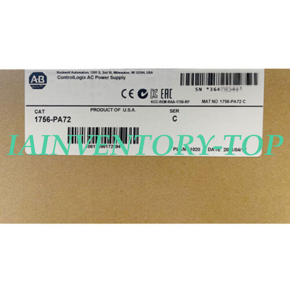 Allen Bradley 1756-PA72 Power Supply Module - ALLEN BRADLEY