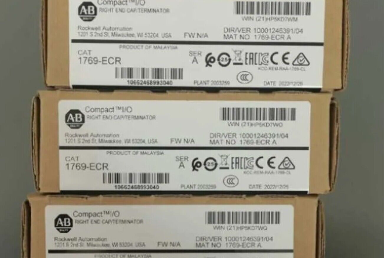 NEW Unopened Allen-Bradley1769-ECR Compact Right End Cap/TERMINATOR 1769ECR - ALLEN-BRADLEY