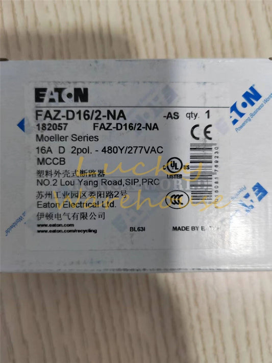 1PCS Eaton Circuit breaker FAZ-D16/2-NA