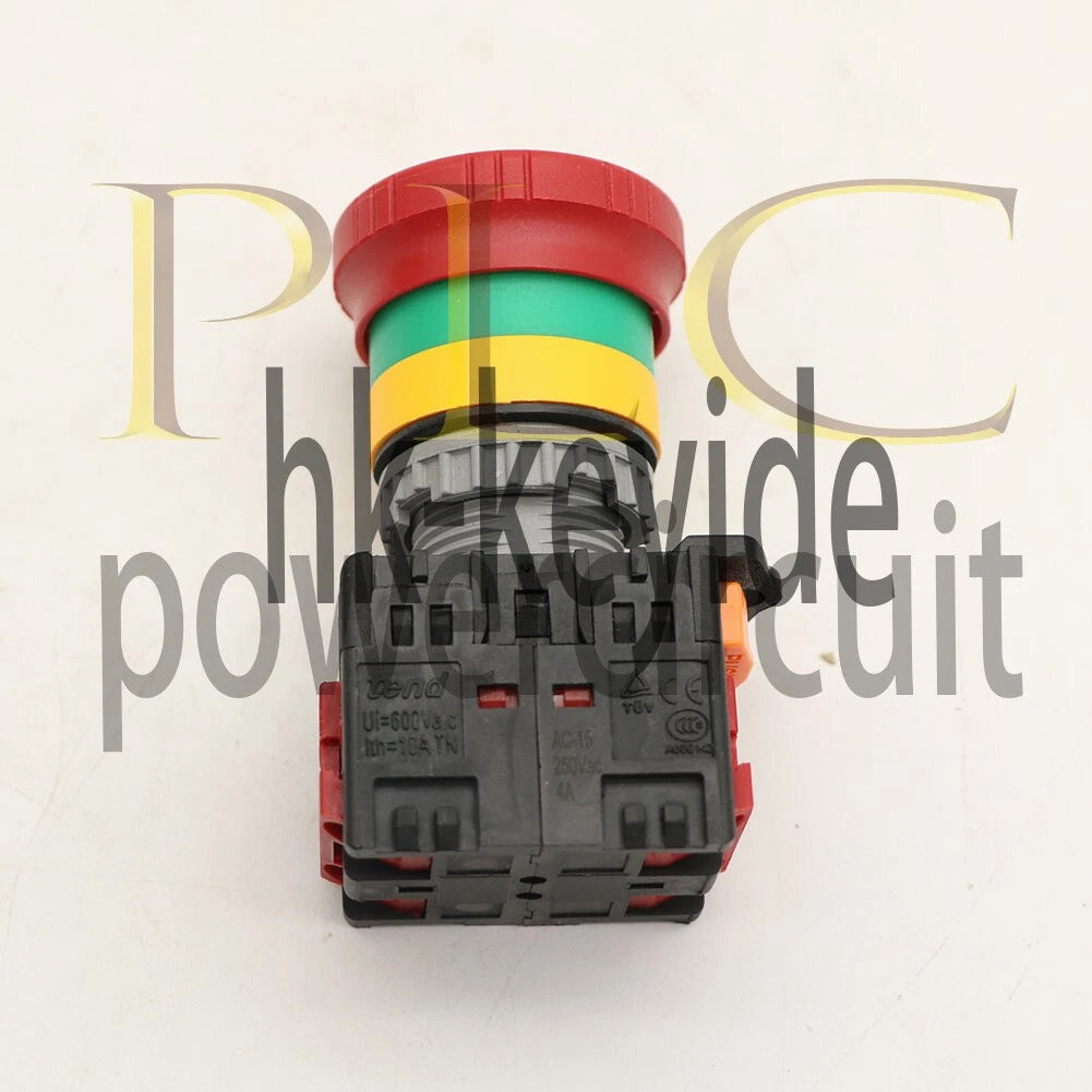 1Pcs TEND Emergency stop button switch TN2BKR-2B 22mm