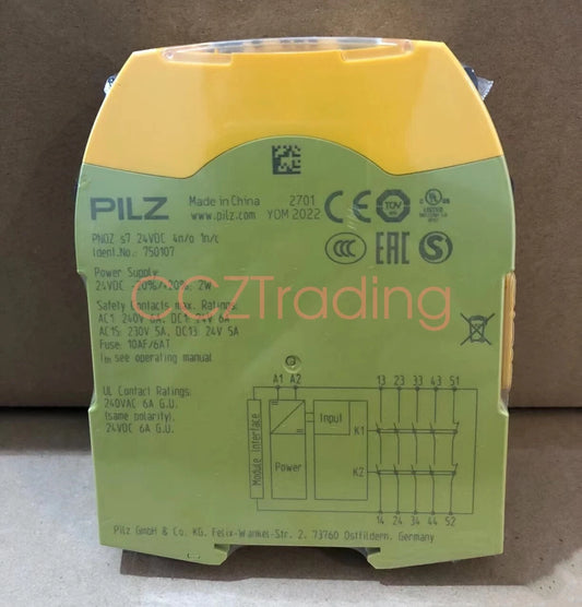 1PC PILZ PNOZ s7 24VDC 4n/o 1n/c safety relay 750107