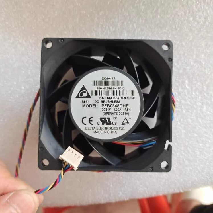 Delta PFB0848DHE 8038 48V-54V 1.0A booster high speed air pressure cooling fan