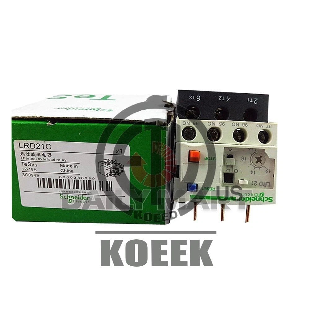 SCHNEIDER LRD21C 12-18A PLC Thermal Overload Relay