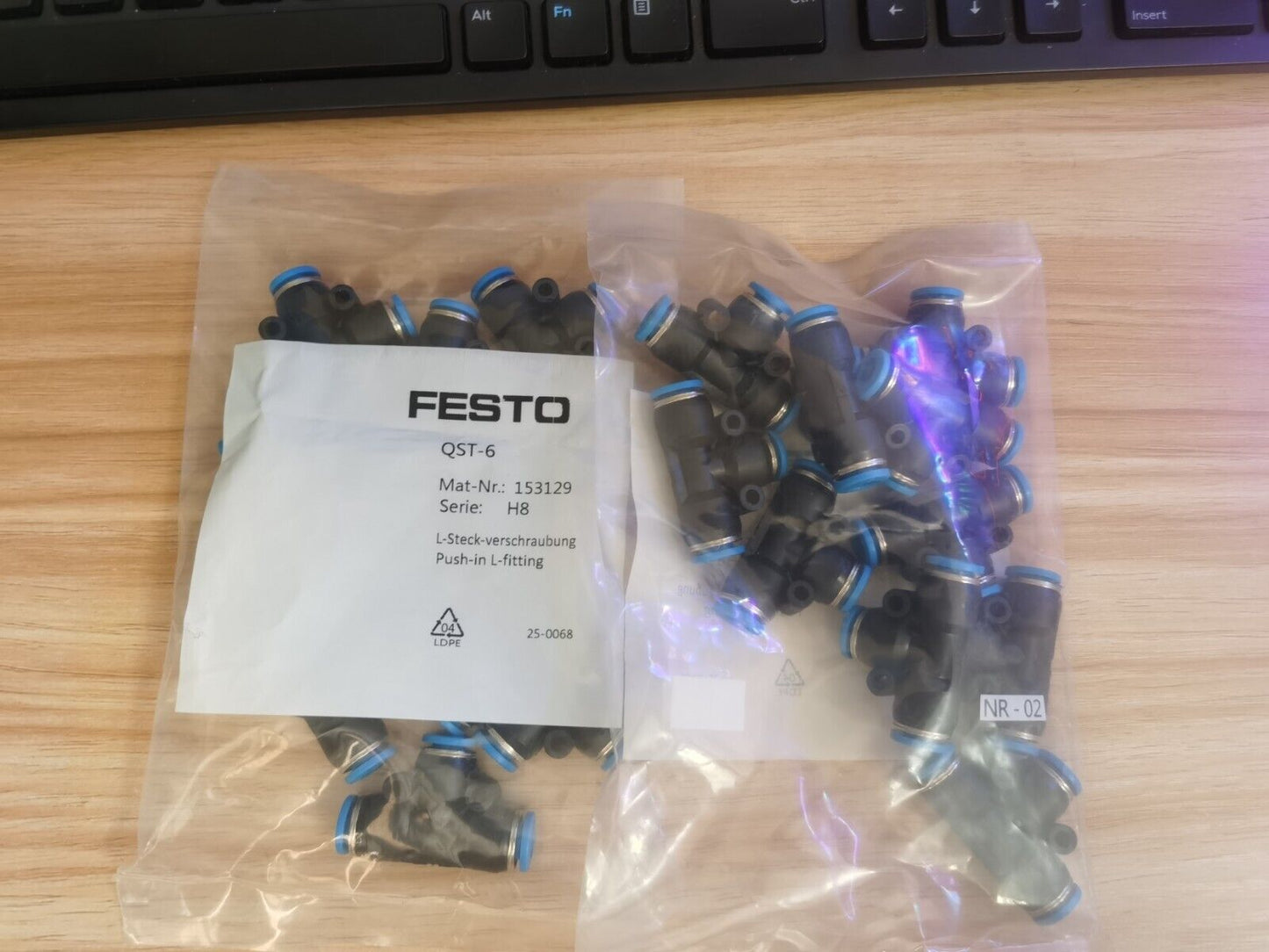 new 1Bag/10pcs Festo QST-6 QST6 153129 Fittings *TT - FESTO