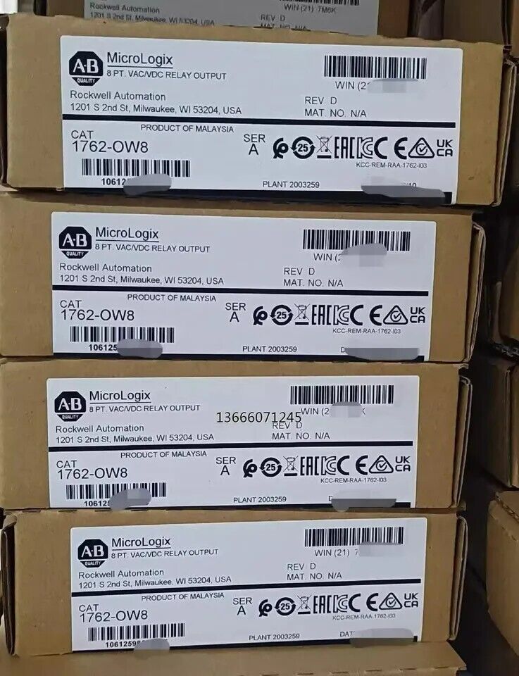NEW Factory Sealed AB 1762-OW8 MicroLogix 8 Point Relay Output Module - MICROLOGIX
