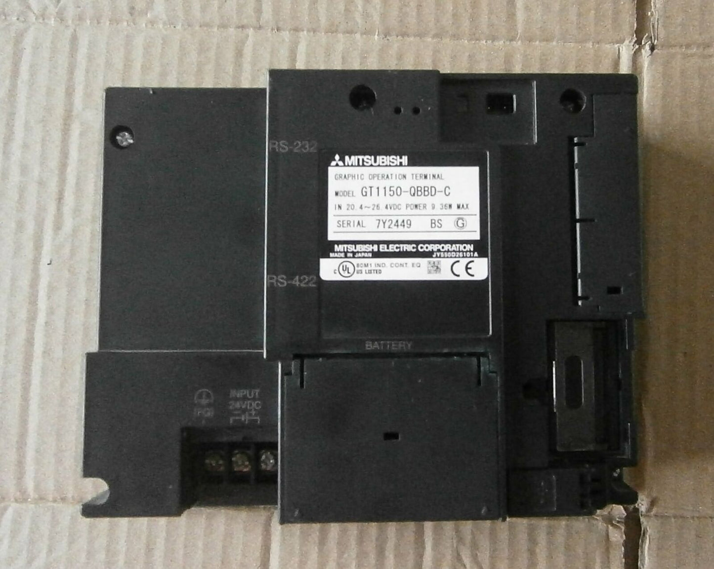 used Mitsubishi HMI GT1150-QBBD-C GOT1000 in good condition - MITSUBISHI