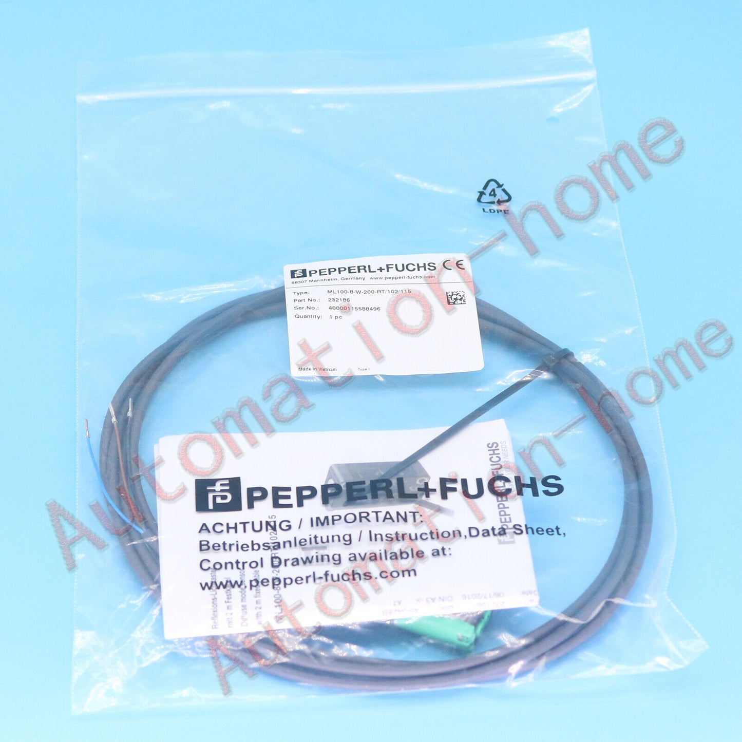 new 1PC Pepperl+Fuchs ML100-8-W-200-RT/102/115 Photoelectric Sensor#QW - PEPPERL+FUCHS