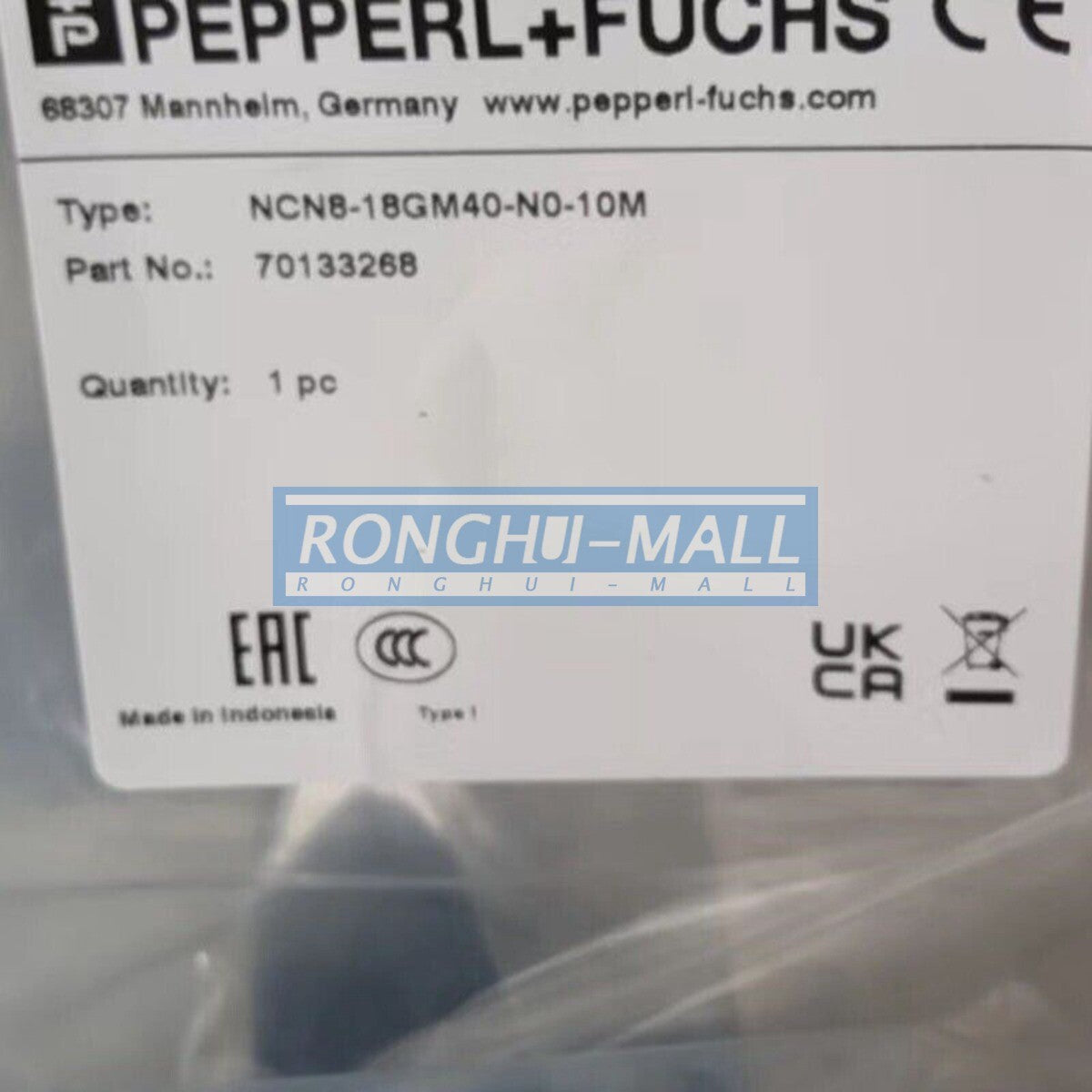 1PCS FOR PEPPERL+FUCHS P+F proximity switch sensor NCN8-18GM40-N0-10M