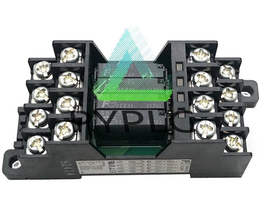 1Pc FUJITSU RB105-DE 24VDC Power Relay with RS4N-DE Socket