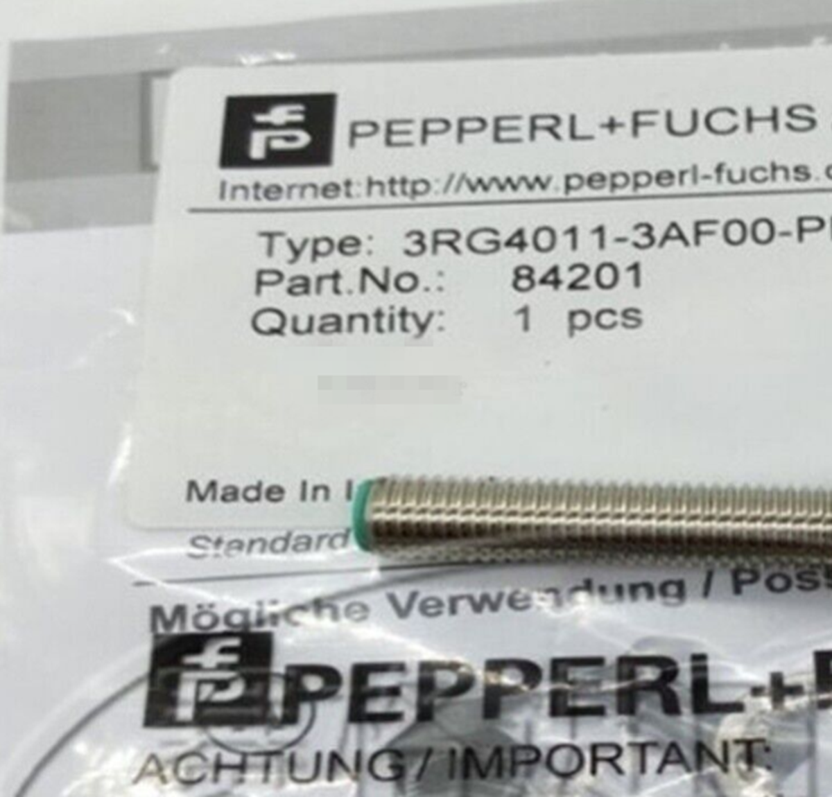 PEPPERL+FUCHS 3RG4011-3AF00-PF Proximity Sensors Switches - PEPPERL+FUCHS