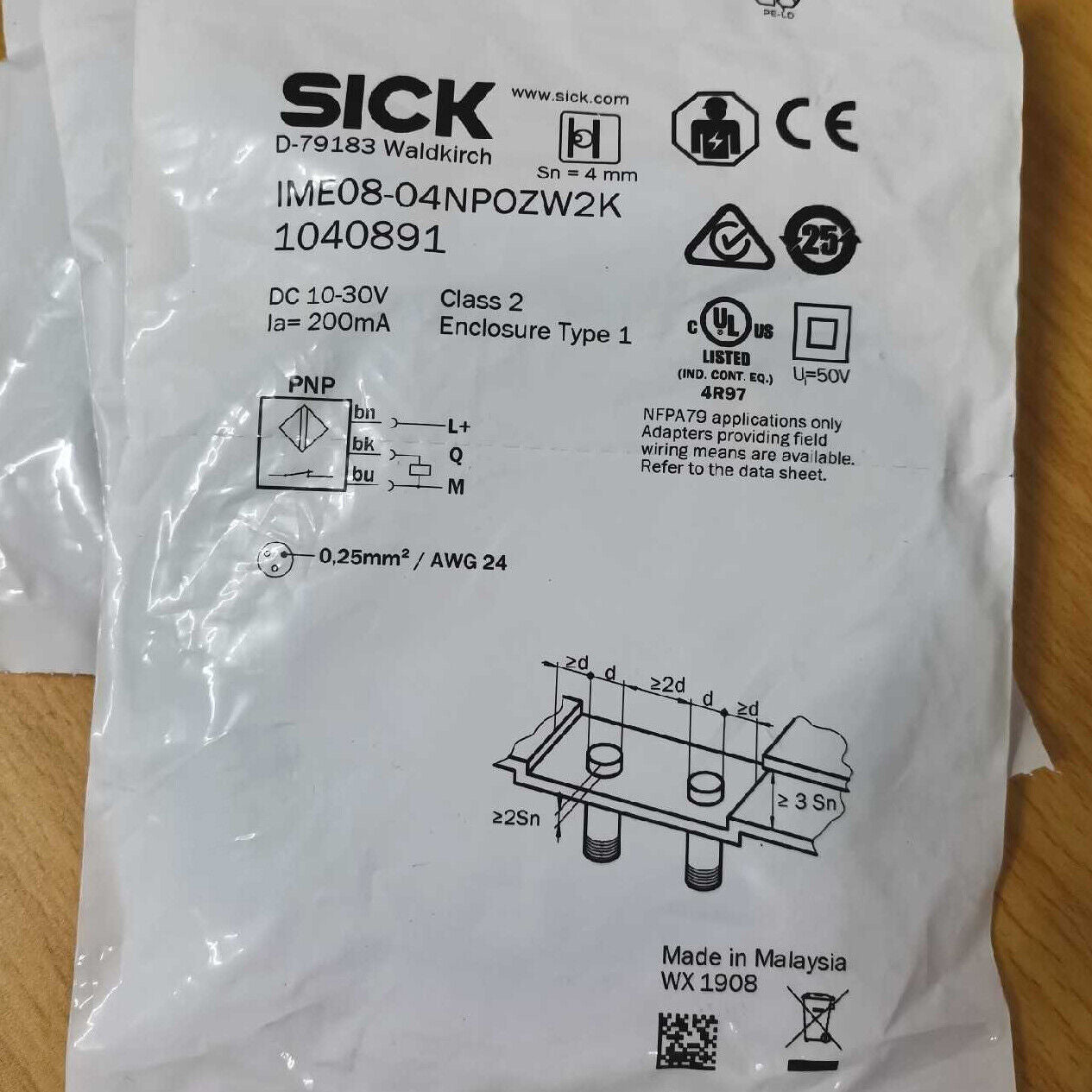 new SICK IME08-04NPOZW2K Proximity switch sensor fast - optimized title - NONE