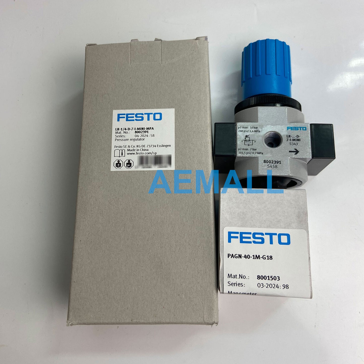 1pcs Festo LR-1/4-D-7-I-MINI-MPA 8002391 Pressure Regulator