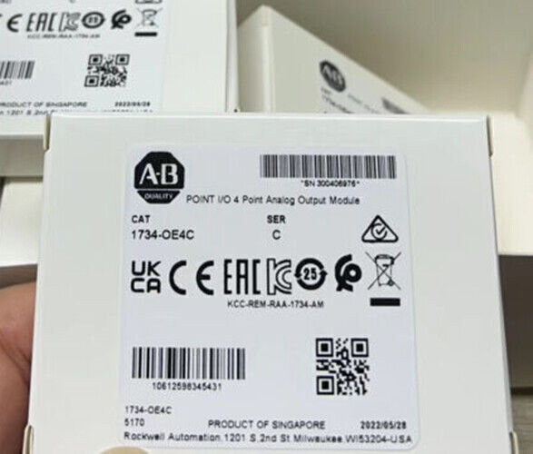 Factory AB 1734-OE4C SER C POINT 4 Point Analog Output Module - AB