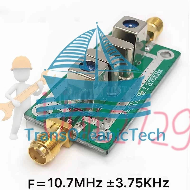 1PCS FOR Quartz Crystal Filter Bandpass Narrowband 10.7MHz ±3.75KHz 10.7M~