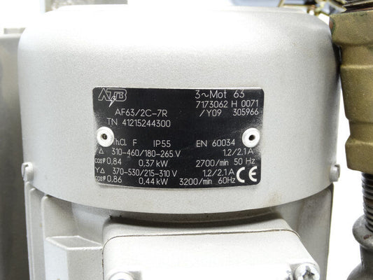ATB AF63/2C-7R BLOWER: Industrial Compressor, High Efficiency, 7HP, 1400 RPM, 480V AC - ATB