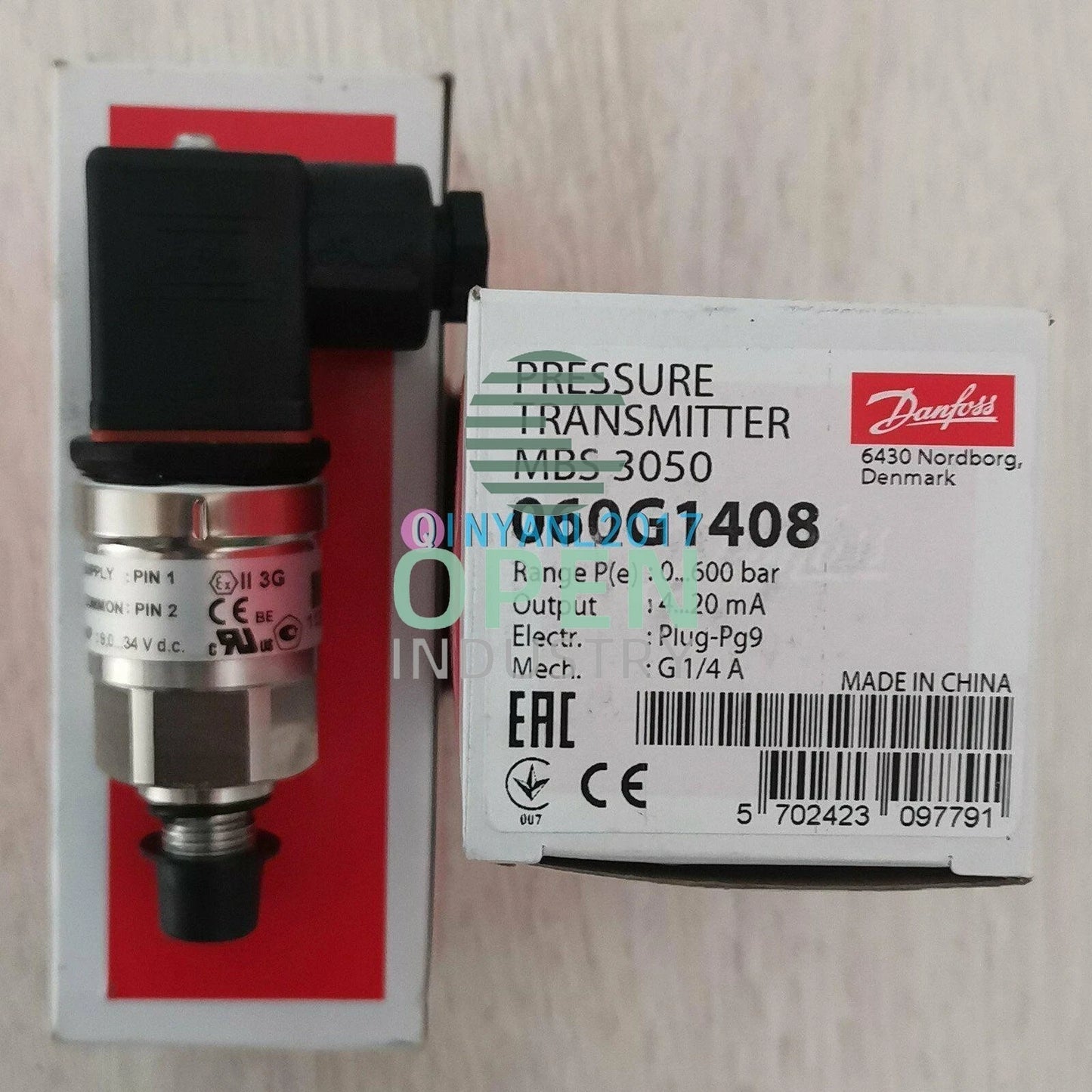 1PCS DANFOSS 060G1408 Pressure Transmitter