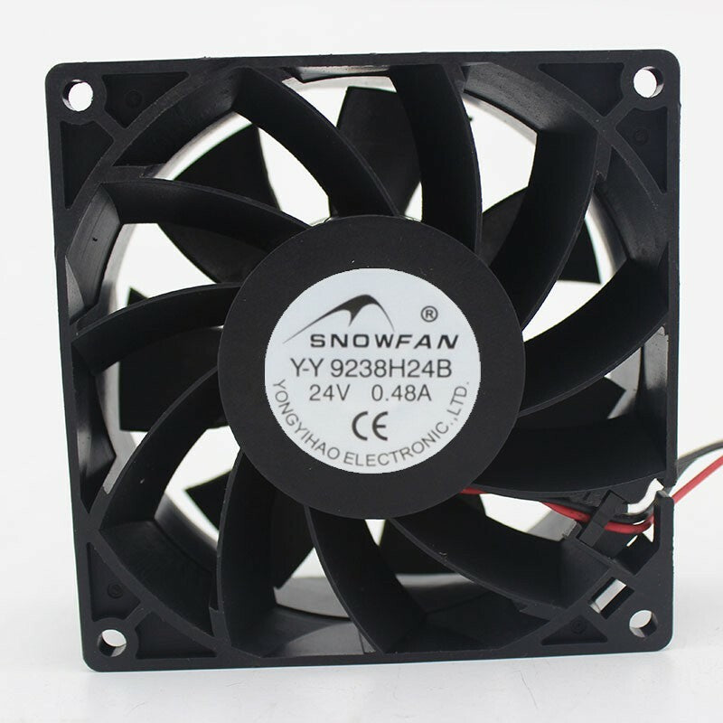 1pcs SNOWFAN YY9238H24B 24V 0.48A 92*38MM 2-wire inverter cooling fan