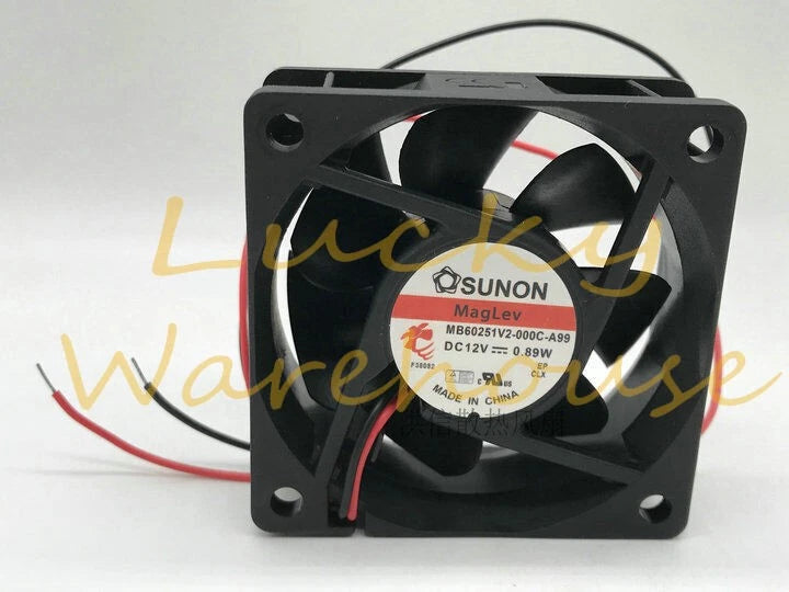 SUNON MB60251V2-000C-A99 DC12V 6025 Magnetic Levitation Silent Fan