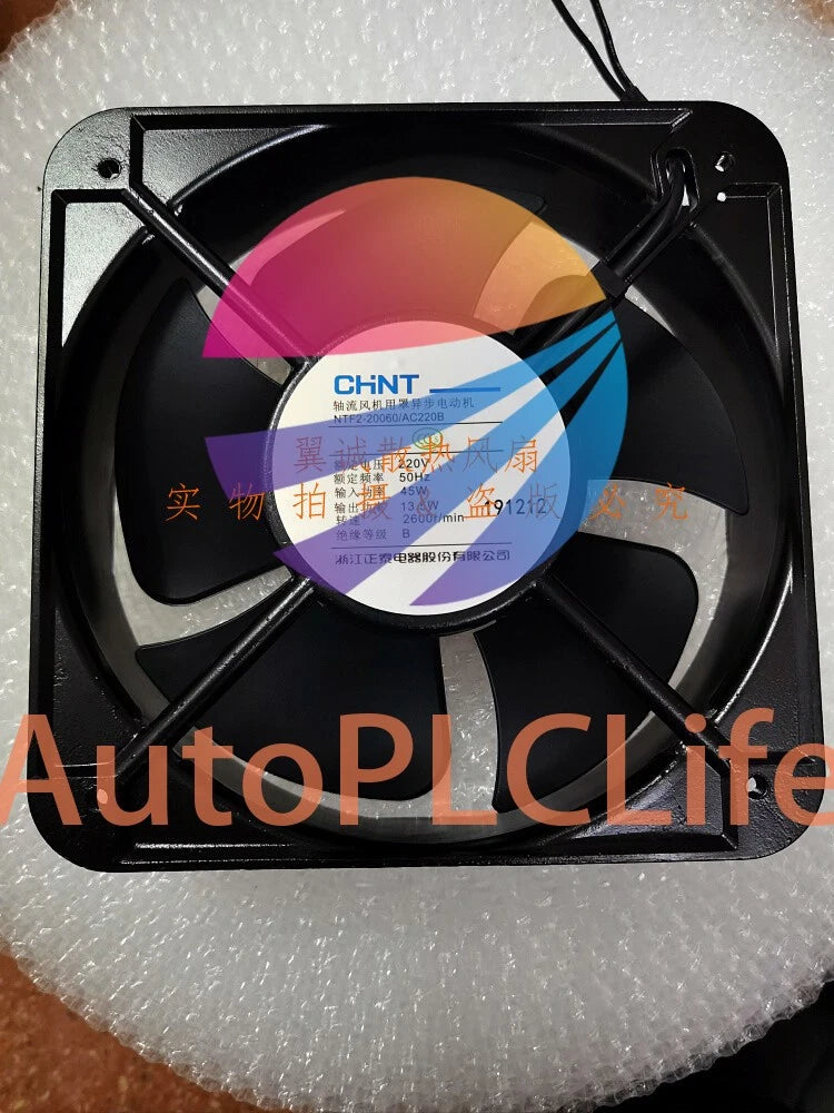 1Pcs CHNT Fan NTF2-20060/AC220B AC 220V cabinet cooling fan 20CM 20060 2 wire
