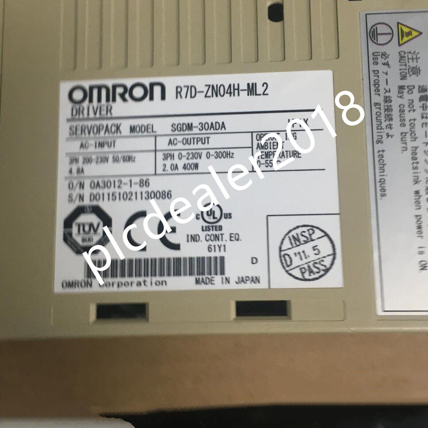 Omron AC Servo Drive R7DZN04HML2 - OMRON