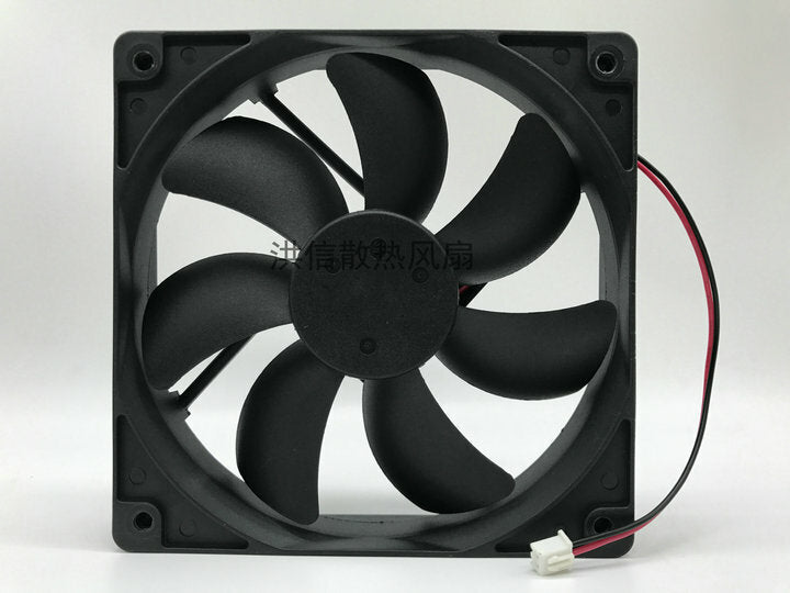 1pcs POWERYEAR PY-1225H12S DC12V 0.35A 12CM 12025 2-wire cooling fan