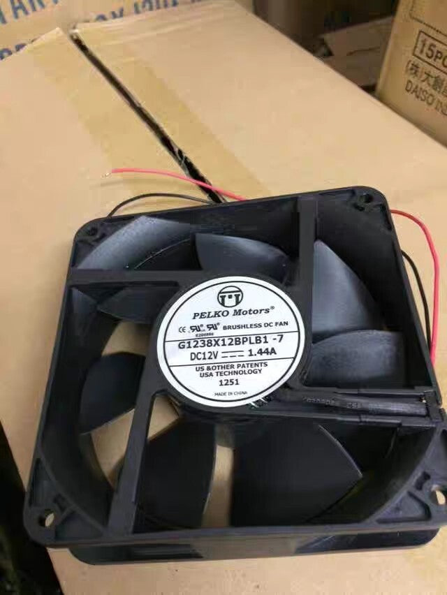 1PCS G1238X12BPLB1-7 12038 DC12V 1.44A 2-Wire Inverter Cooling Fan