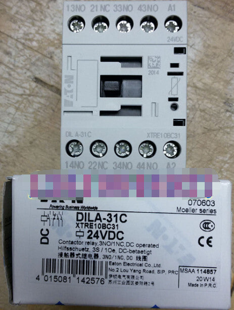 1PCS Eaton Moeller DILA-31C XTRE10BC31 Contactor DC24V