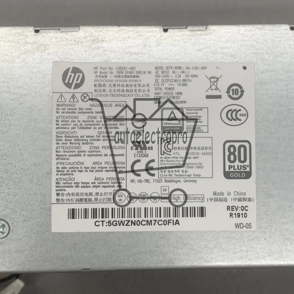 1PC HP L08261-001 Computer Power Supply 180W FREE SHIPPING