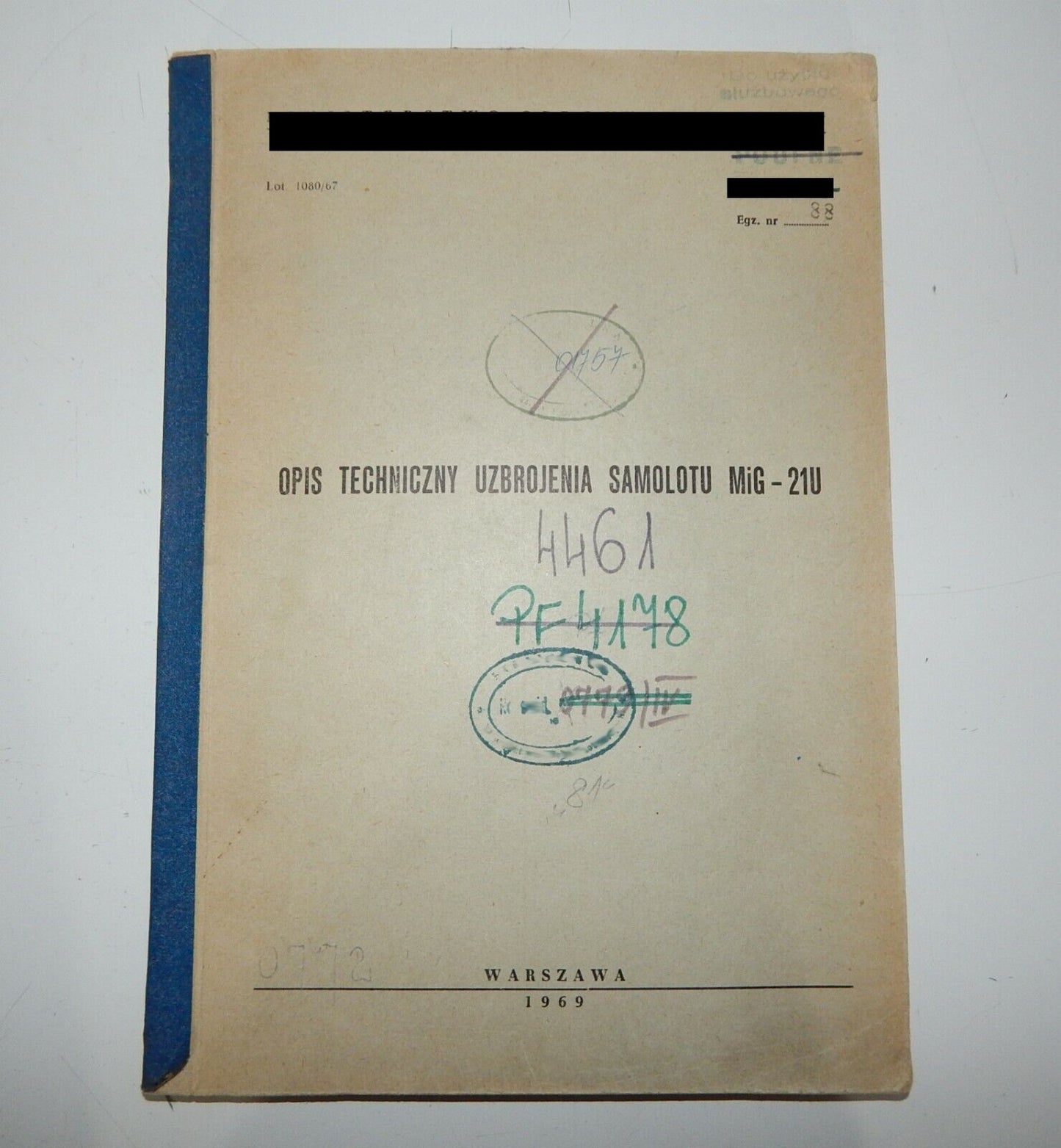 Used Manual Aircraft MiG-21 Technical Description - MANUAL AIRCRAFT