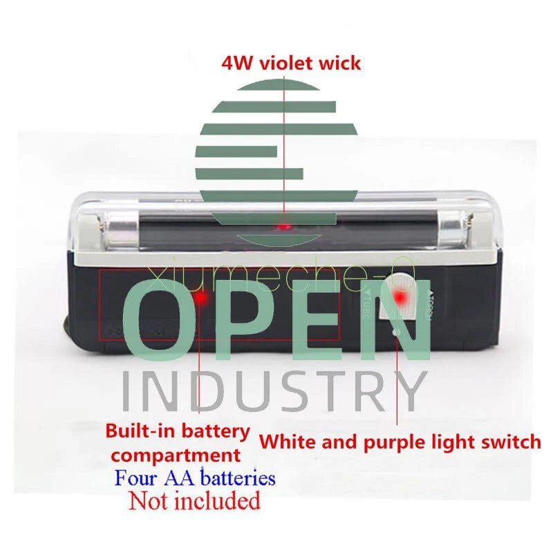 4W Mini Portable UV Ultra Violet Light Black Lamp Torch BANK NOTES Check