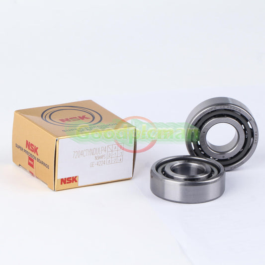 Matched Pair (Set of 2) NSK 7204CTYNDULP4 Angular Contact Ball Bearing