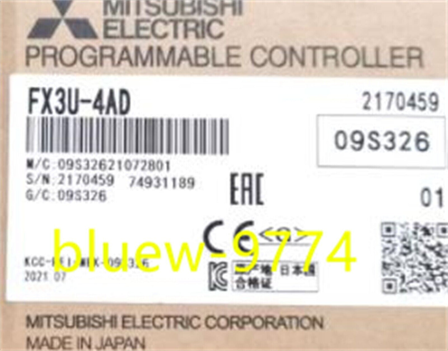 1PCS Mitsubishi FX3U-4AD - MITSUBISHI
