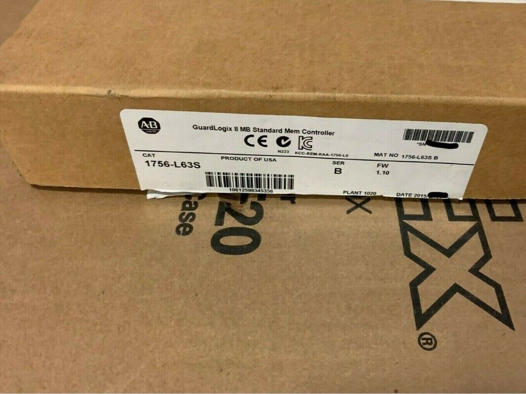 Control Logix 1756-L63S 2MB Memory PLC Controller - CONTROL LOGIX