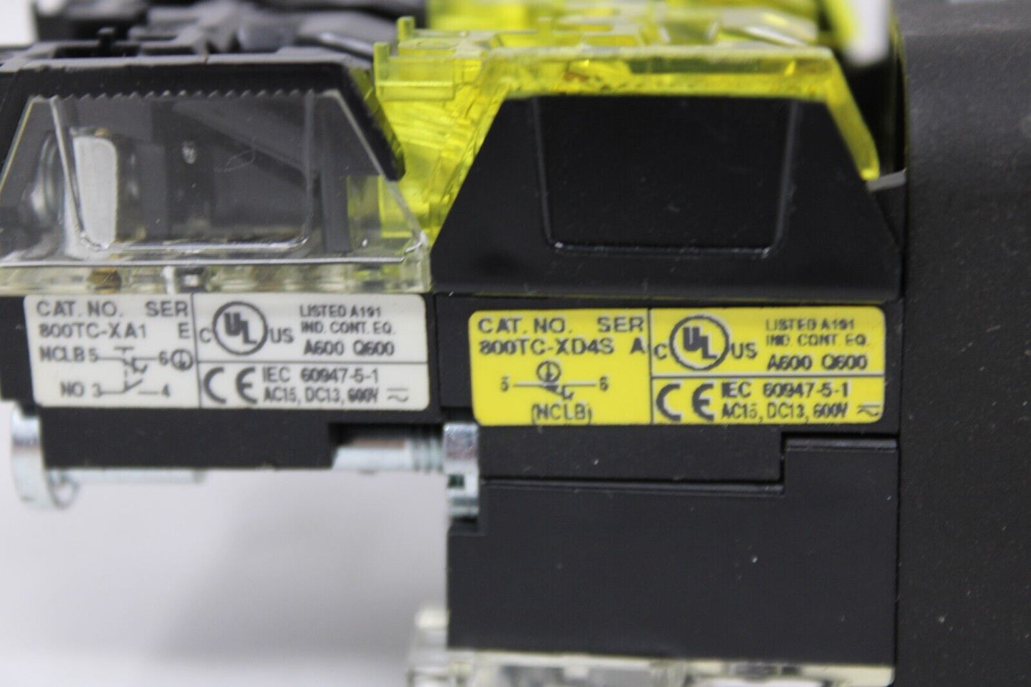 used Allen Bradley 800HC-FRXTQH24RG22 Red Emergency Stop Pushbutton - ALLEN BRADLEY