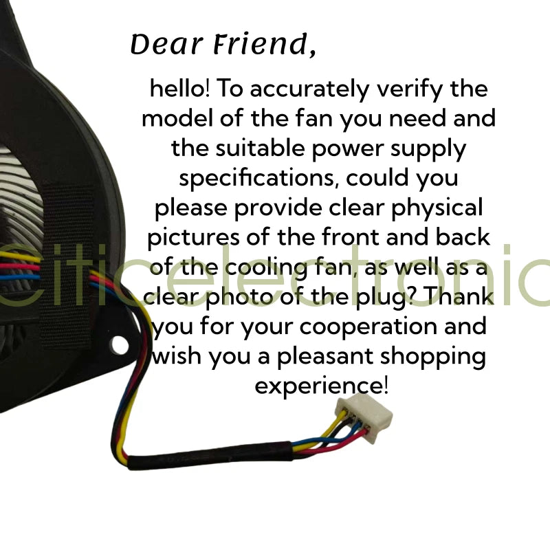 Fan BF07507H05FP 4Pin DC5V 0.5A Mini PC Replacement CPU