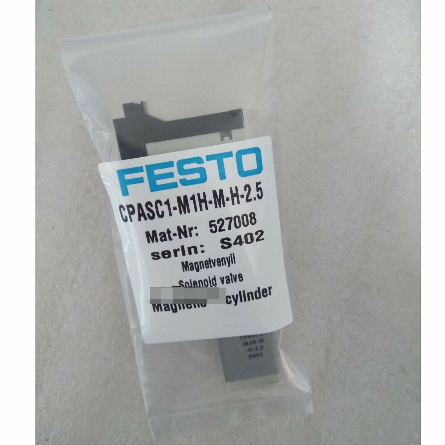 FESTO Solenoid Valve CPASC1-M1H-M-H-2.5 - FESTO
