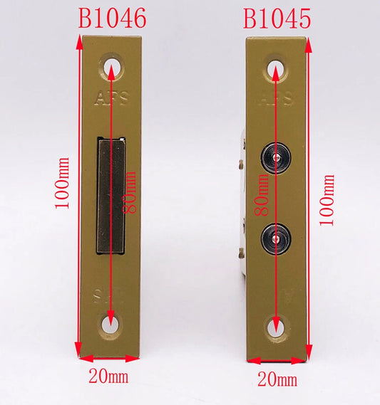 AFS Security Door Lock Mortise Lock Invisible Door Lock Cross Key B1045/1046 I #
