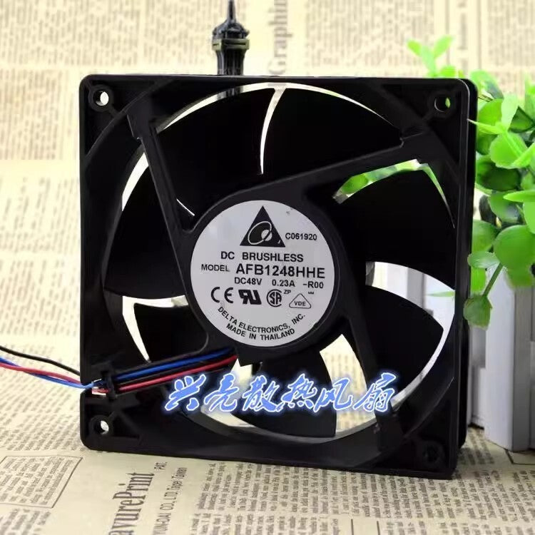 Delta AFB1248HHE 12038 DC48V 0.23A 12CM 3-Wire Mute Cooling Fan
