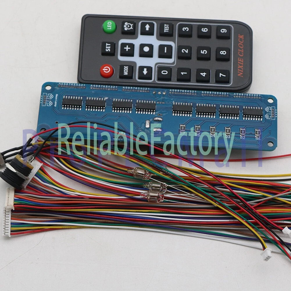 Universal Nixie Tube Clock 6 Digit+Remote Control Kit for IN12 IN14 IN18 qs30-1
